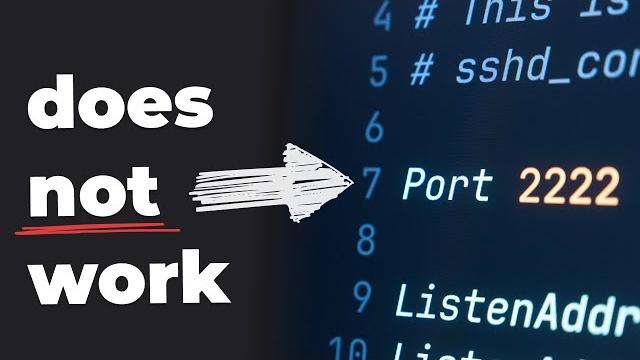 Why I don't change SSH from port 22 Why I don't change SSH from port 22