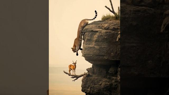 Leopard vs Antelope: The Most Intense Cliff ‼️⁉️ #shorts #shortvideo #antelopes #leopard #goat Leopard vs Antelope: The Most Intense Cliff ‼️⁉️ #shorts #shortvideo #antelopes #leopard #goat