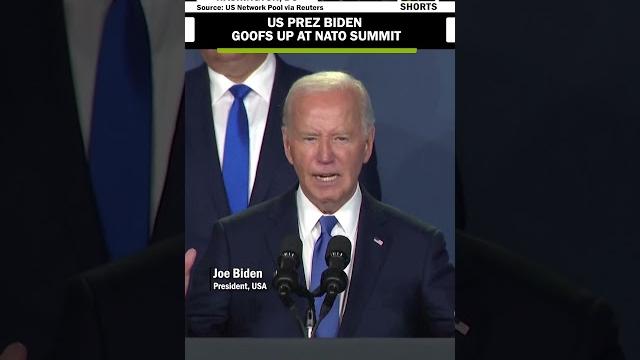 US Prez Biden goofs up at NATO event; Confuses Ukrainian Prez Zelenskyy with Russian Prez Putin US Prez Biden goofs up at NATO event; Confuses Ukrainian Prez Zelenskyy with Russian Prez Putin