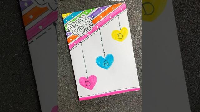 Cute fathers day gift card #diy #shorts Cute fathers day gift card #diy #shorts