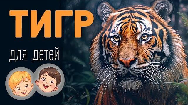 Тигр. Видео про животных для детей 3+ Тигр. Видео про животных для детей 3+