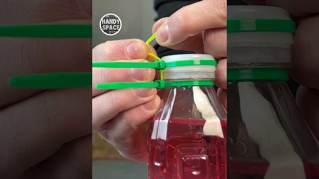 Life Hack with Zip Tie and Bottle! #lifehacks #tricks Life Hack with Zip Tie and Bottle! #lifehacks #tricks
