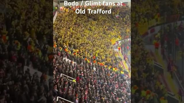 Bodo Glimt fans at Old Trafford in there match with Man United : Eli_Ayton #manutd #bodoglimt Bodo Glimt fans at Old Trafford in there match with Man United : Eli_Ayton #manutd #bodoglimt