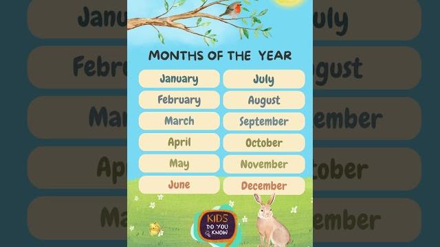 Months of the Year Song - January, February, March l Months of the Year with Spelling@kidsdoyouknow Months of the Year Song - January, February, March l Months of the Year with Spelling@kidsdoyouknow