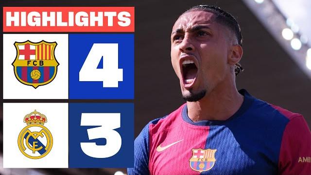 FC BARCELONA 4 - 3 REAL MADRID I HIGHLIGHTS LALIGA EA SPORTS FC BARCELONA 4 - 3 REAL MADRID I HIGHLIGHTS LALIGA EA SPORTS