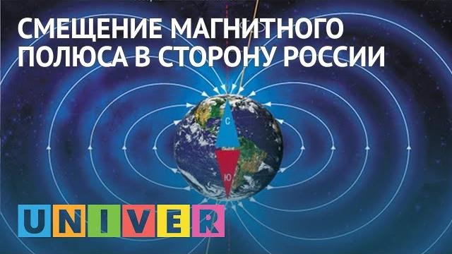 Смещение магнитного полюса в сторону России Смещение магнитного полюса в сторону России