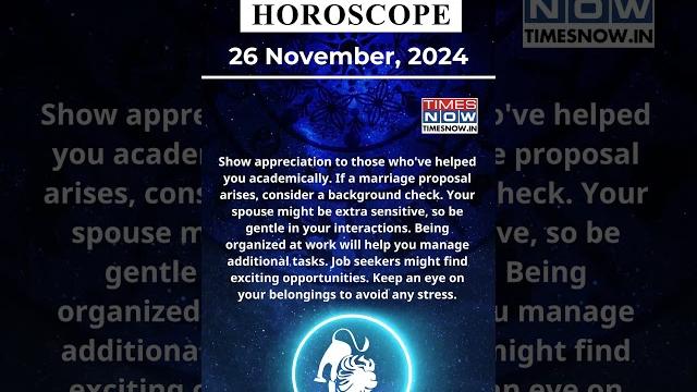 Leo Horoscope| 26 Nov Zodiac | Astrology & Prediction of the Day | #short #rashifal #horoscope Leo Horoscope| 26 Nov Zodiac | Astrology & Prediction of the Day | #short #rashifal #horoscope