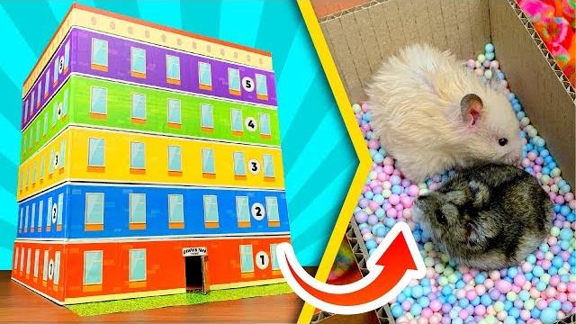 Дом - лабиринт для хомяков - 5 Этажей | DIY Дом - лабиринт для хомяков - 5 Этажей | DIY