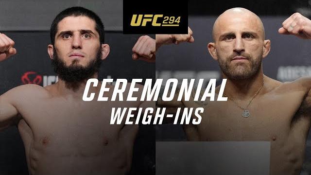 UFC 294: Ceremonial Weigh-In UFC 294: Ceremonial Weigh-In