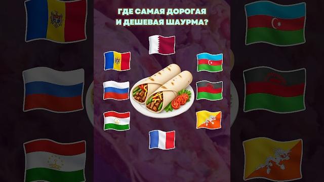 В каких странах самая дешевая и дорогая шаурма ? В каких странах самая дешевая и дорогая шаурма ?