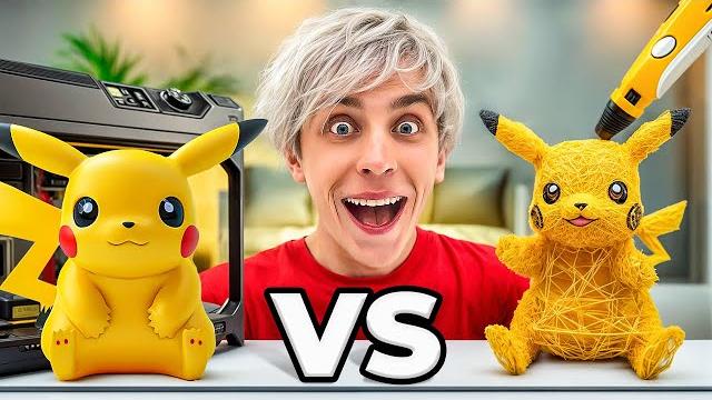 3D ПРИНТЕР vs 3D РУЧКА Челлендж ! 3D ПРИНТЕР vs 3D РУЧКА Челлендж !
