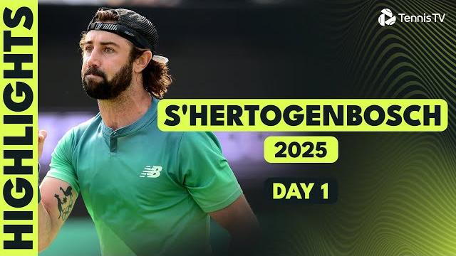 Jarry Takes On Darderi; Thompson & More In Action | 's-Hertogenbosch 2025 Highlights Day 1 Jarry Takes On Darderi; Thompson & More In Action | 's-Hertogenbosch 2025 Highlights Day 1