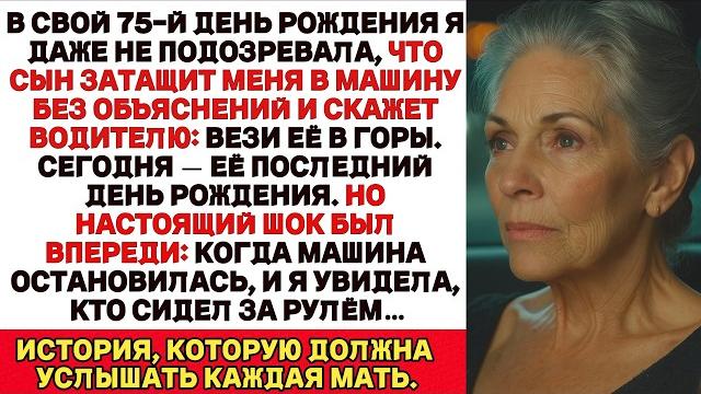 Мой сын втолкнул меня в машину и сказал Это её последний день рождения. Но когда я увидела водителя… Мой сын втолкнул меня в машину и сказал Это её последний день рождения. Но когда я увидела водителя…