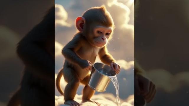 "Baby Monkey Bringing Life Back to Earth | Magical Rainfall in 8K" #youtubeshorts shorts #cartoon "Baby Monkey Bringing Life Back to Earth | Magical Rainfall in 8K" #youtubeshorts shorts #cartoon