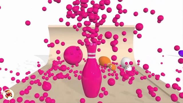 Learn Colors with 3D Bowling Balls Learn Colors with 3D Bowling Balls