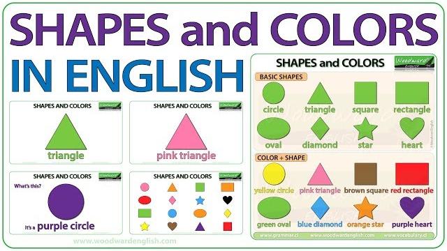 Shapes in English | Basic Shapes and Colours in English | Learn English Shapes | ESOL Vocabulary Shapes in English | Basic Shapes and Colours in English | Learn English Shapes | ESOL Vocabulary
