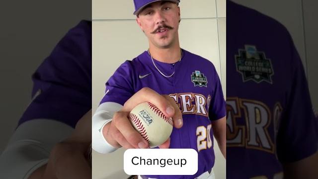 Paul Skenes shows his pitch grips ️ #shorts Paul Skenes shows his pitch grips ️ #shorts