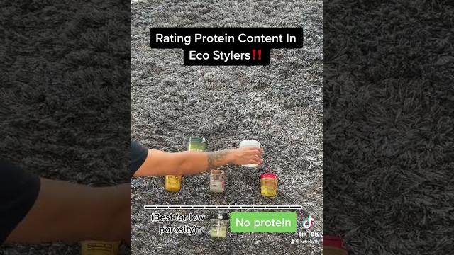 Protein Content In Eco Styler‼️ #hairgel #ecostyler #curly #lowporosityhair #highporosity #curls Protein Content In Eco Styler‼️ #hairgel #ecostyler #curly #lowporosityhair #highporosity #curls