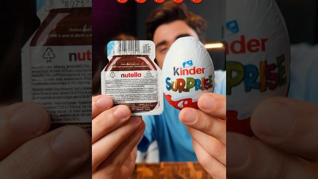 Tiny Nutella Kinder Egg Chocolate Surprise Tiny Nutella Kinder Egg Chocolate Surprise