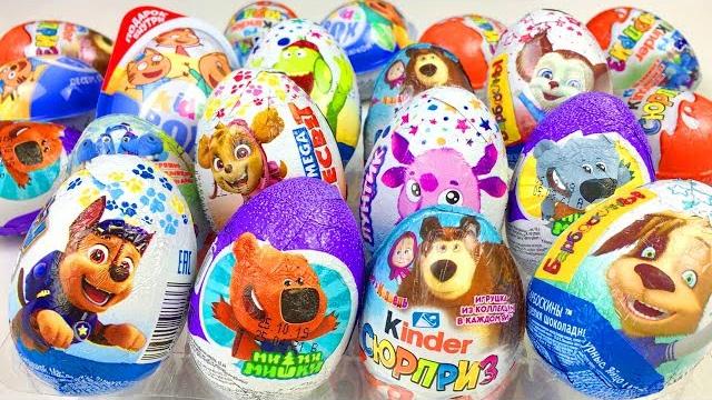Игрушки из Мультиков Киндер Сюрпризы Шоколадные Яица Распаковка Игрушки из Мультиков Киндер Сюрпризы Шоколадные Яица Распаковка