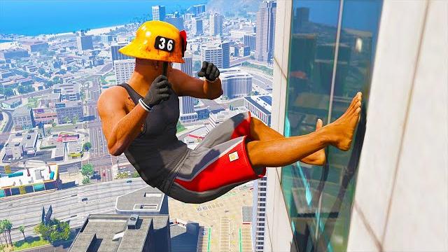 GTA 5 Jumping off Highest Buildings #15 - Funny Moments & Fails GTA 5 Jumping off Highest Buildings #15 - Funny Moments & Fails