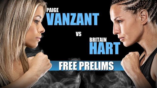 LIVE FREE PRELIMS - PAIGE VANZANT VS. BRITAIN HART LIVE FREE PRELIMS - PAIGE VANZANT VS. BRITAIN HART