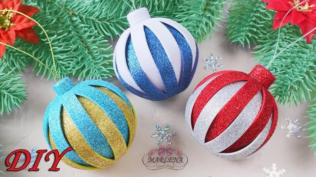 НОВОГОДНИЕ ИГРУШКИ из фоамирана Christmas Ornamets DIY НОВОГОДНИЕ ИГРУШКИ из фоамирана Christmas Ornamets DIY