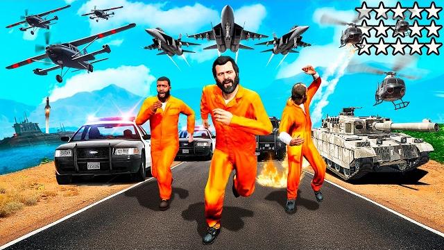 GTA 5 - 100 STAR WANTED LEVEL! (Can We Survive?) GTA 5 - 100 STAR WANTED LEVEL! (Can We Survive?)