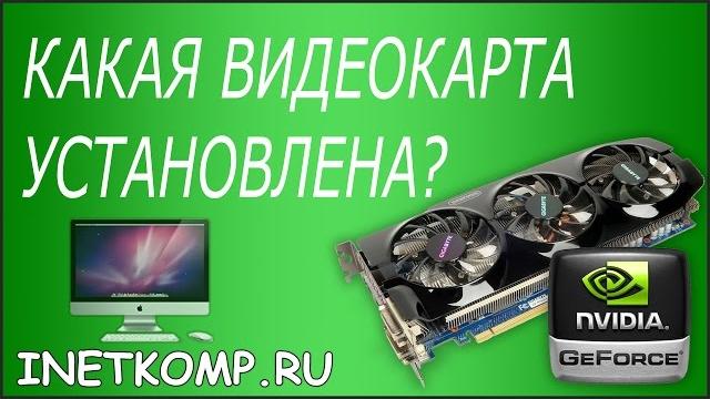 Как узнать какая видеокарта стоит на компьютере? Как узнать какая видеокарта стоит на компьютере?