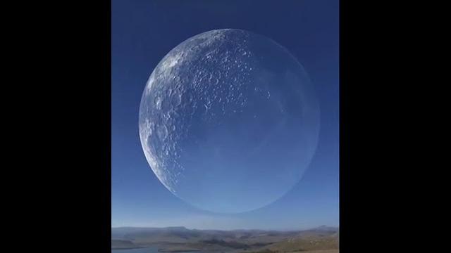 Сенсационное видео! Луна на ладони! Сенсационное видео! Луна на ладони!