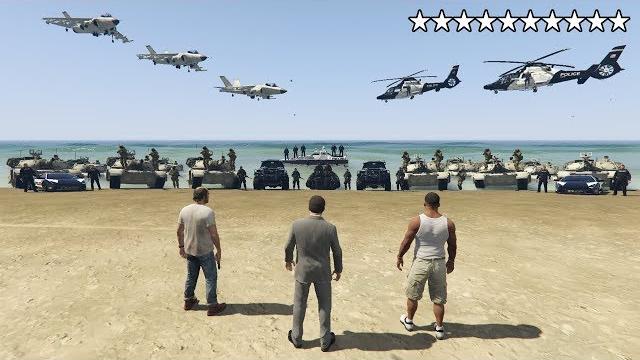 What Happens If You Get 10 Stars in GTA 5? (Epic Cop Battle) What Happens If You Get 10 Stars in GTA 5? (Epic Cop Battle)