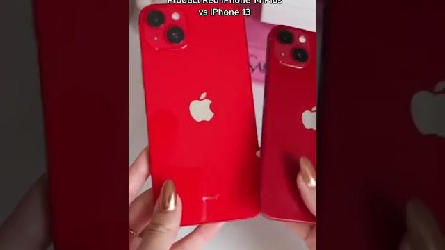 Product RED iPhone 14 VS iPhone 13! Product RED iPhone 14 VS iPhone 13!