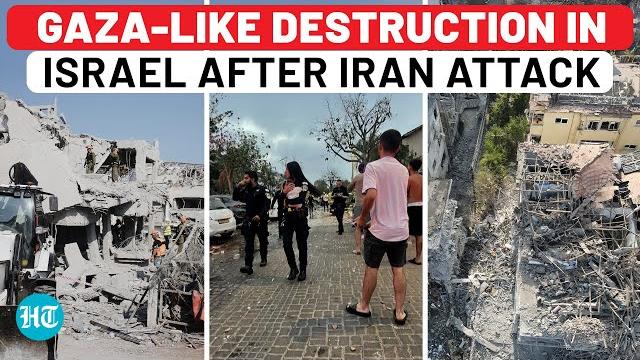 Israel Witnesses Gaza-Like Destruction After Iran Missile Attack; Collapsed Buildings, Crushed Homes Israel Witnesses Gaza-Like Destruction After Iran Missile Attack; Collapsed Buildings, Crushed Homes