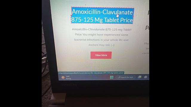 Amoxicillin-Clavulanate 875-125 Mg Tablet Price Amoxicillin-Clavulanate 875-125 Mg Tablet Price