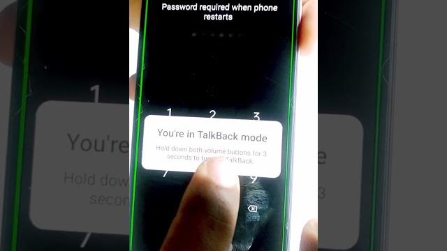 turn off talkback mode #shorts turn off talkback mode #shorts
