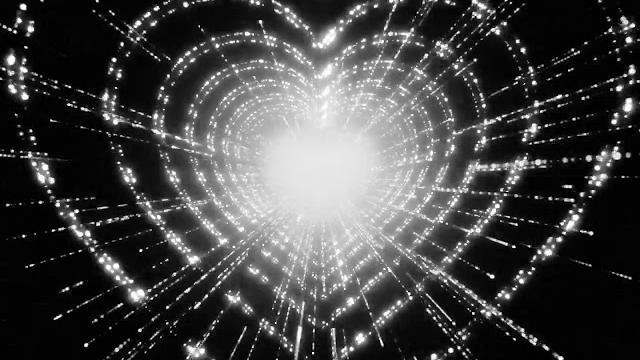 Neon tunnel white hearts black video background on screen hd Neon tunnel white hearts black video background on screen hd