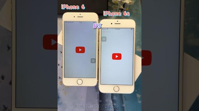 Comparison iPhone 6 vs 6s Open Youtube #shorts Comparison iPhone 6 vs 6s Open Youtube #shorts