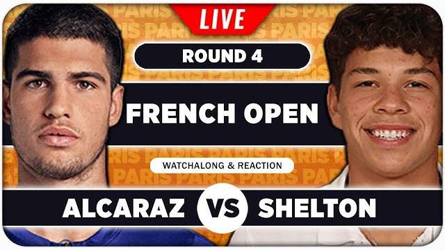 ALCARAZ vs SHELTON • French Open 2025 • LIVE Tennis Watchalong ALCARAZ vs SHELTON • French Open 2025 • LIVE Tennis Watchalong