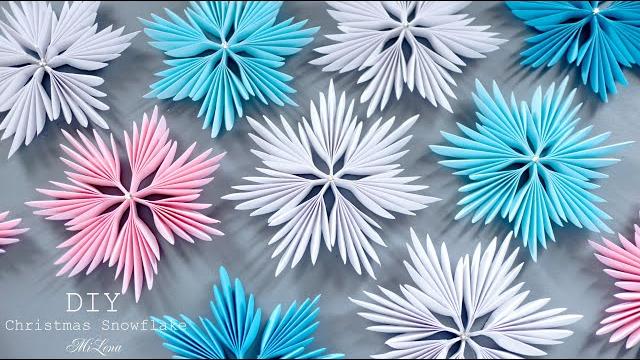 ️ СНЕЖИНКА ИЗ БУМАГИ ️ 3D PAPER SNOWFLAKE ️ ️ СНЕЖИНКА ИЗ БУМАГИ ️ 3D PAPER SNOWFLAKE ️