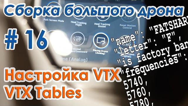 Настройка видеопередатчика. SmartAudio. VTX Table Настройка видеопередатчика. SmartAudio. VTX Table