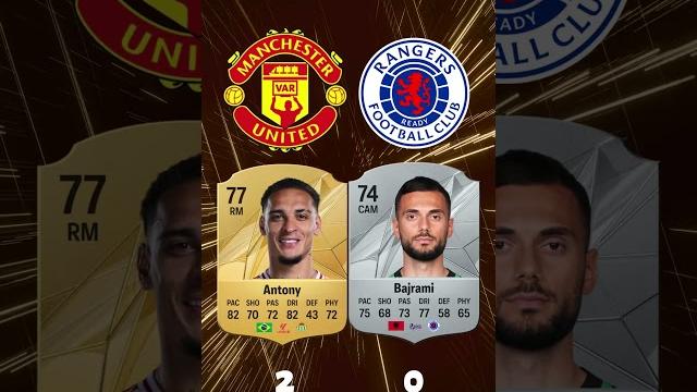 MANCHESTER UNITED VS RANGERS MANCHESTER UNITED VS RANGERS 