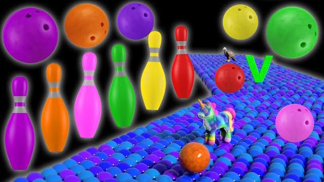 Bowling Ball Adventure: Kinetic Sand Learn Alphabet Animals and Colors | U is for Unicorn Bowling Ball Adventure: Kinetic Sand Learn Alphabet Animals and Colors | U is for Unicorn