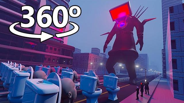 Skibidi Toilet in 360° | VR / 4K Skibidi Toilet in 360° | VR / 4K