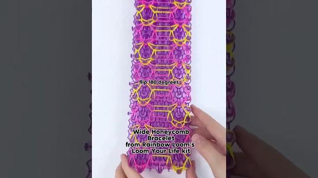 Trying the WIDE Honeycomb bracelet! Using Rainbow Loom’s Loom Your Life kit from Target. #crafts Trying the WIDE Honeycomb bracelet! Using Rainbow Loom’s Loom Your Life kit from Target. #crafts
