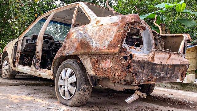 Restoration of a rusty 27-year-old DAEWOO car Restoration of a rusty 27-year-old DAEWOO car