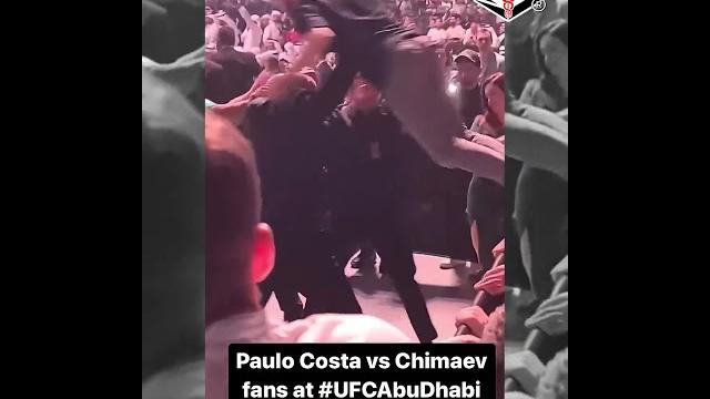 Slow Motion of Paulo Costa ATTACKED by Khamzat Chimaev Fans at UFC 294 #shorts #ufc #mma Slow Motion of Paulo Costa ATTACKED by Khamzat Chimaev Fans at UFC 294 #shorts #ufc #mma