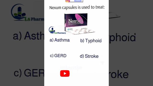 Nexum capsule used to treat...? #nexum #mcq #question #pharmacist #exam #pharmacy #exitexam #shorts Nexum capsule used to treat...? #nexum #mcq #question #pharmacist #exam #pharmacy #exitexam #shorts