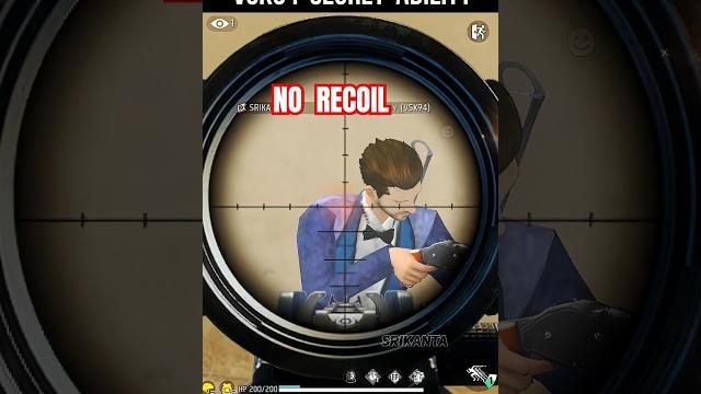 VSK94 Secret Ability No Recoil Sniper Trick #srikantaff VSK94 Secret Ability No Recoil Sniper Trick #srikantaff