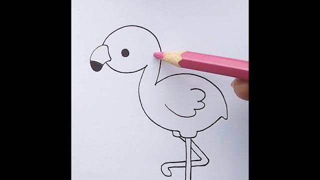How to draw a cute flamingo_EASYDRAWING||Color Pencils ️ #art #drawing #cute #flamingo #pink How to draw a cute flamingo_EASYDRAWING||Color Pencils ️ #art #drawing #cute #flamingo #pink