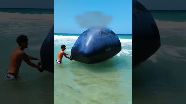 Надули матрас как шарик Надули матрас как шарик